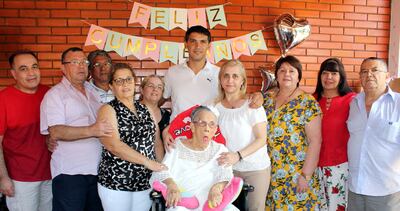 Elvira Silgueira cumplió 87 años y  fue agasajada por sus hijos y nietos en la residencia  de su hija Antonia Gómez de Chávez.