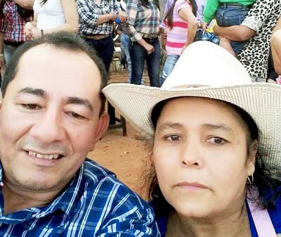 Claudio Castillo y Pablina Valdez Maldonado, foto publicada en Facebook en noviembre de 2015.