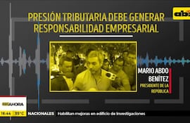 Presión tributaria debe generar responsabilidad empresarial, dice Abdo