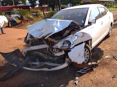 El accidente ocurrió en Minga Guazú, sobre la ruta PY02.