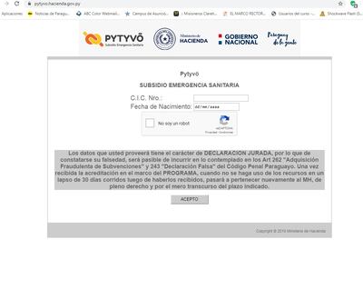 Pytyvõ de Hacienda. Los postulantes tienen una última chance para entrar en lista de beneficiarios.