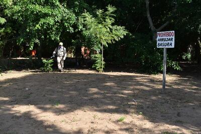 Lucha contra el dengue.