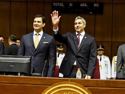 Silvio Ovelar y Mario Abdo Benítez