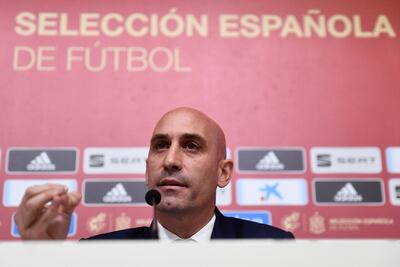 Luis Rubiales, presidente de la Federación Española.