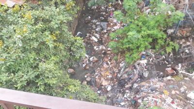 Arroyo sucio en Asunción