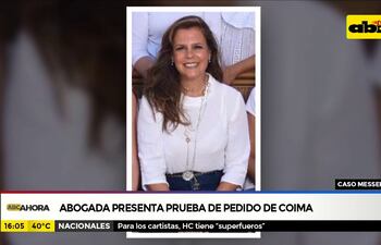 Abogada presenta prueba de pedido de coima