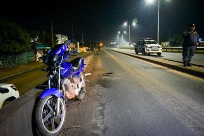 Motociclista herido en la zona del viaducto que une Limpio con Mariano Roque Alonso.
