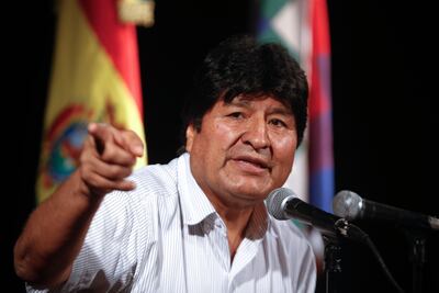 Evo Morales, expresidente de Bolivia.
