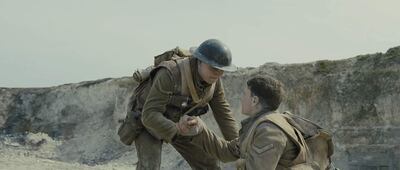 Dean-Charles Chapman y George McKay en "1917".