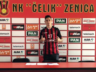 Fabián León fue presentado en el NK Čelik Zenica de Bosnia.
