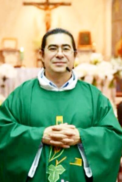 El sacerdote paraguayo Carlos López, quien reside en Taiwán.