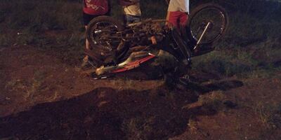 El motociclista murió esta madrugada en el  hospital de Pedro Juan.