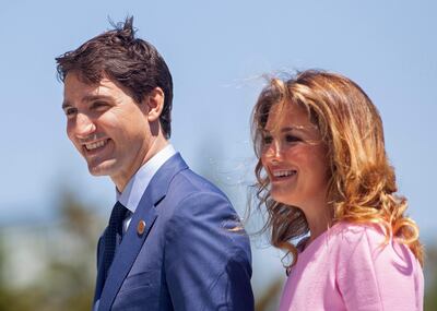 La primera dama de Canadá fue diagnosticada con coronavirus. En la imagen aparece junto a su esposo Justin Trudeau, primer ministro de dicho país.