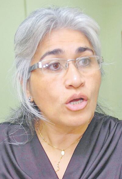 Norma Gamarra, exjueza.