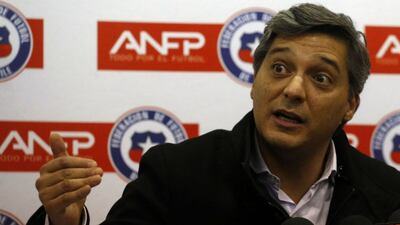 Sebastián Moreno, presidente de la ANFP de Chile.