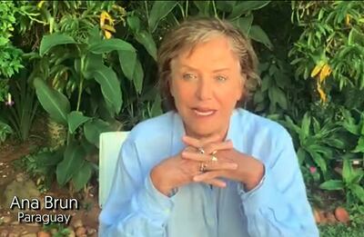 La actriz paraguaya Ana Brun, ganadora del Premio Platino del Cine Iberoamericano por su trabajo en la película “Las herederas”, se sumó al vídeo en el que participan grandes figuras de la región.