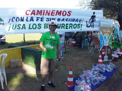 "¡Caminemos con la fe sin basuras!", campaña que busca mantener la limpieza en Caacupé.