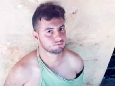 El detenido, Héctor Eduardo Martínez Núñez, autor confeso del rapto y posterior asesinato de la niña de 7 años, en Minga Guazú.