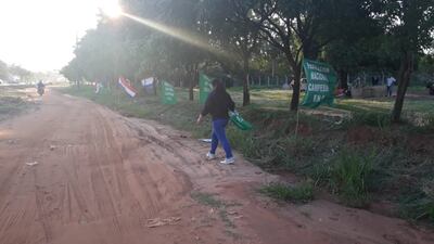 Preparativos para la marcha campesina en Caaguazú.