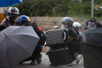 Manifestación en Hong Kong