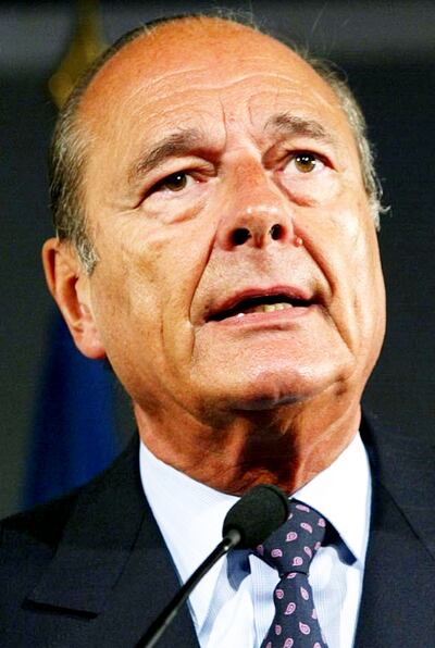 Jacques Chirac, expresidente de Francia.
