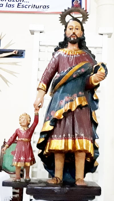 Imagen de San José Esposo, venerado en la comunidad caaguaceña.