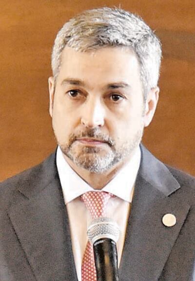 Mario Abdo Benítez, presidente de la República.