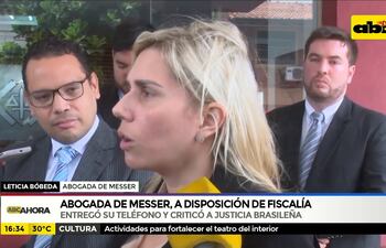 Abogada de Messer, a disposición de la fiscalía
