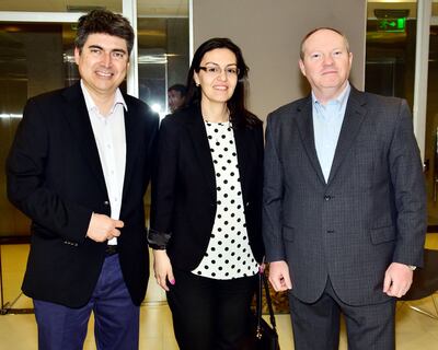 Víctor Caballero, Raquel Colmán y Walter Ismachowiez.