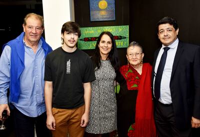 Luis Alberto Vera, Diego Sánchez, Vicky Makucheff, Lucy Yegros y Juan Manuel Sánchez.