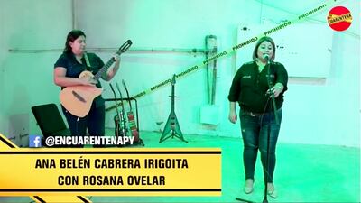 Rosana Ovelar y Ana Belén Cabrera Irigoitia  se presentaron en uno de los primeros programas.