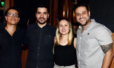 Julián Santacruz, Rodrigo Villamayor, Adriana Ferreira y Osmar Colmán.