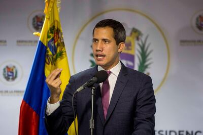 El presidente de la Asamblea Nacional de Venezuela, Juan Guaido.