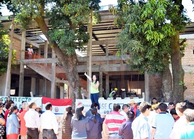 Movilización de los asegurados y jubilados del IPS realizada ayer en Caazapá.