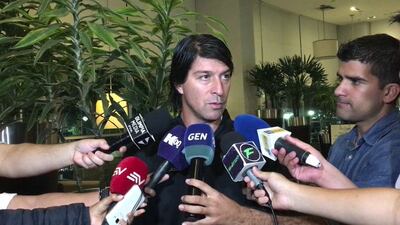 Daniel Garnero no confirmó el once para visitar a la Liga de Quito.