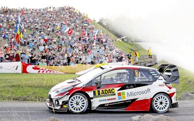 Sensacional andar del Toyota Yaris WRC pilotado por el estonio Ott Tanak.