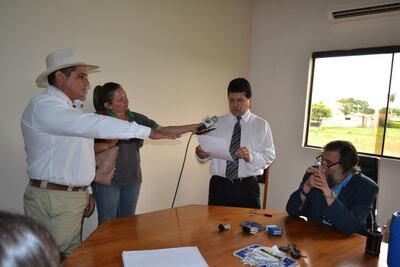 El abogado Carlos Alberto Franco, prestó, este jueves, juramento como concejal departamental