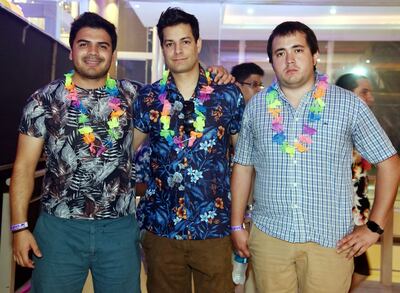 Jorge Sanabria, Daniel Juvinel y Jorge Ortega.