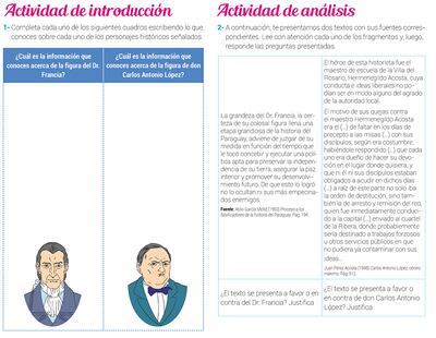 Dos figuras de la historia del Paraguay