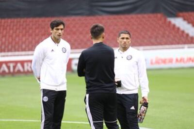 Olimpia realizó el reconocimiento del estadio Casa Blanca.