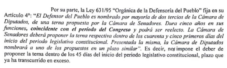 Parte del argumento central de la nota de Patria Querida.