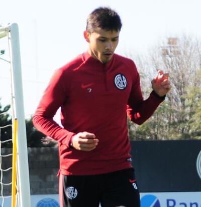 Óscar Romero durante la última práctica de San Lorenzo.