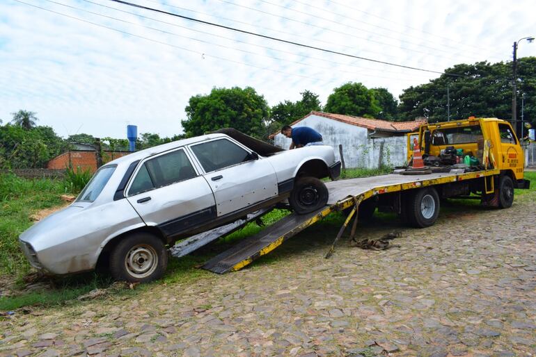 Minga ambiental realizada en Villa Elisa.