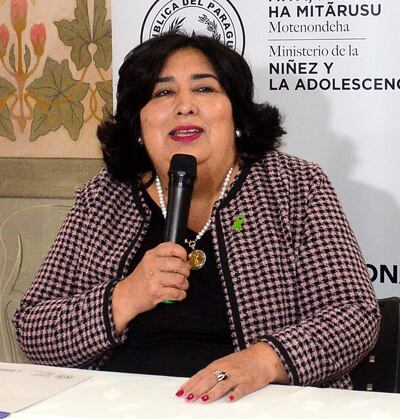 Ministra de la Niñez, Teresa Martínez.