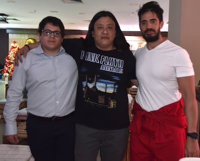 Martín Ruiz, Cristhian Lee y Luis Samaniego.