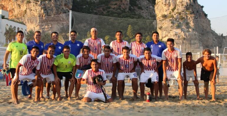 Selección nacional de fútbol playa que será uno de los participantes de los Primeros Juegos Mundiales de Playa.