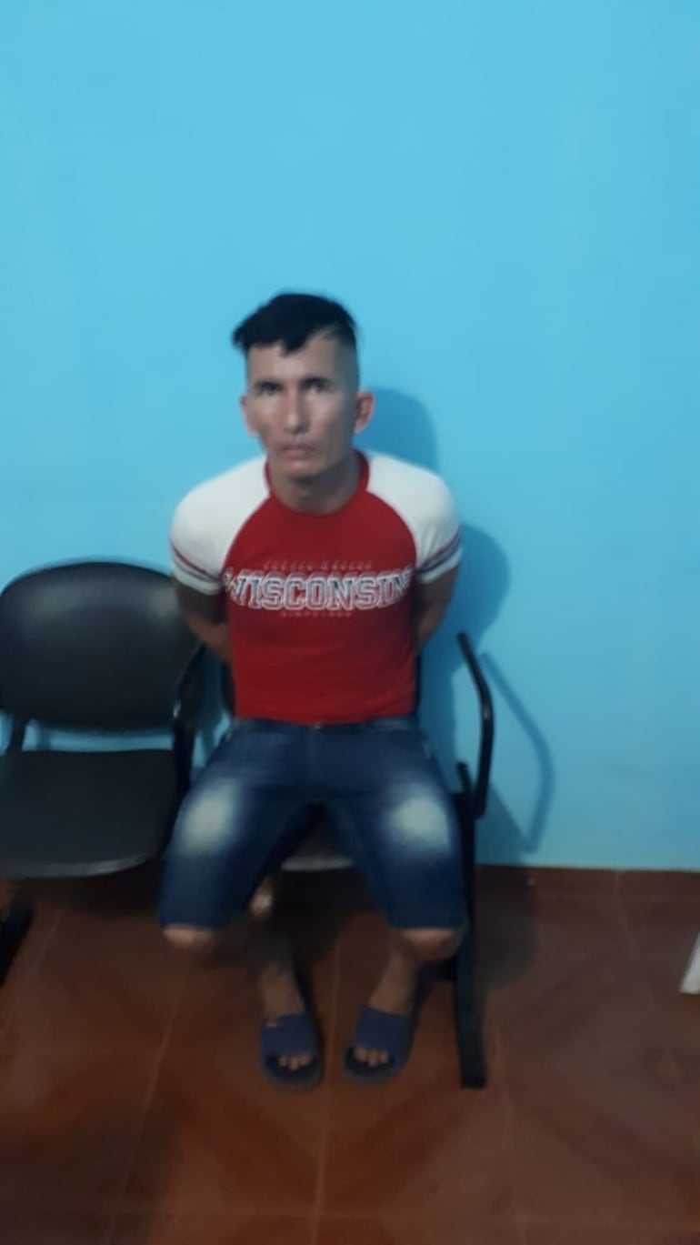 Arnaldo Centurión Vera, detenido.