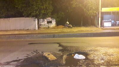 Bache sobre Cacique Lambaré.