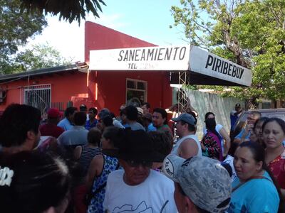 Movilización de ciudadanos de Piribebuy.