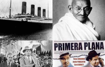 Titanic, Gandhi, La lista de Schindler y En primera plana son algunas pelis que relatan históricos hechos.